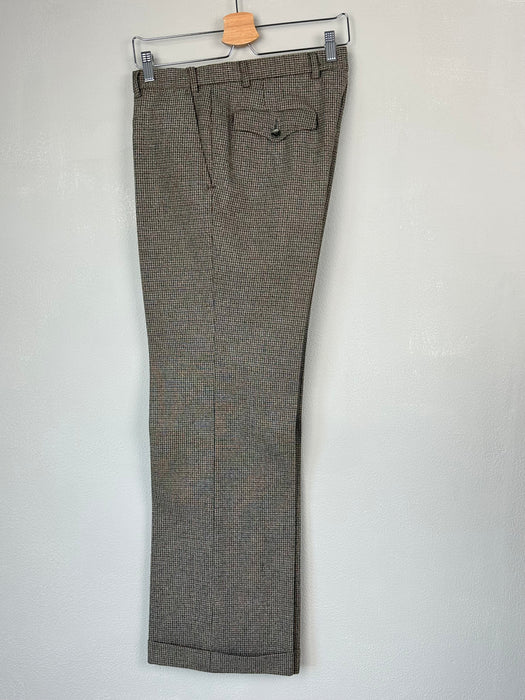 Tweed broek met pied de poule ruitje