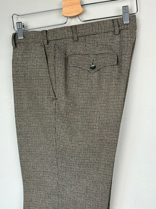 Tweed broek met pied de poule ruitje