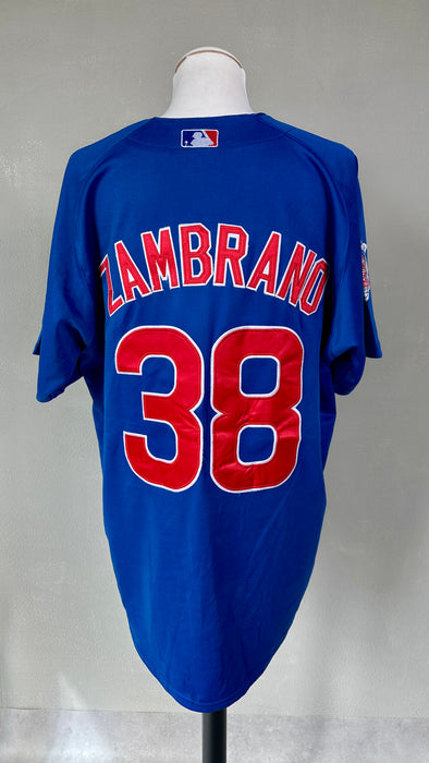 Blauw baseball shirt