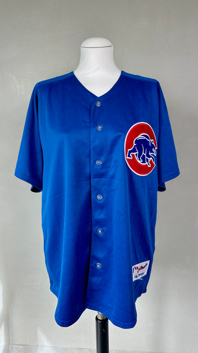 Blauw baseball shirt