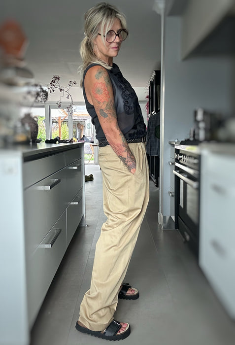 Oversized kaki pantalon