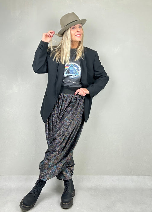 Harembroek in glitterstof