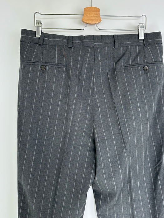 Grijze krijtstreep pantalon