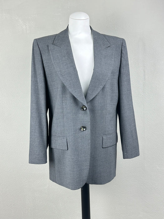 Grijs getailleerde 70's blazer