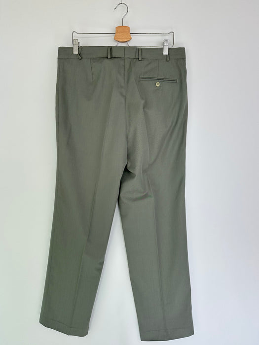 Grijze bandplooi pantalon