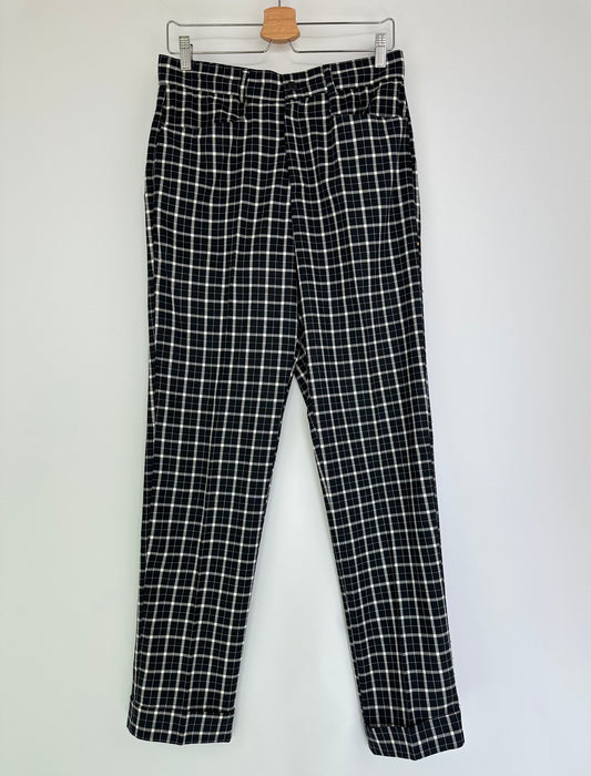 Zwart geruite broek