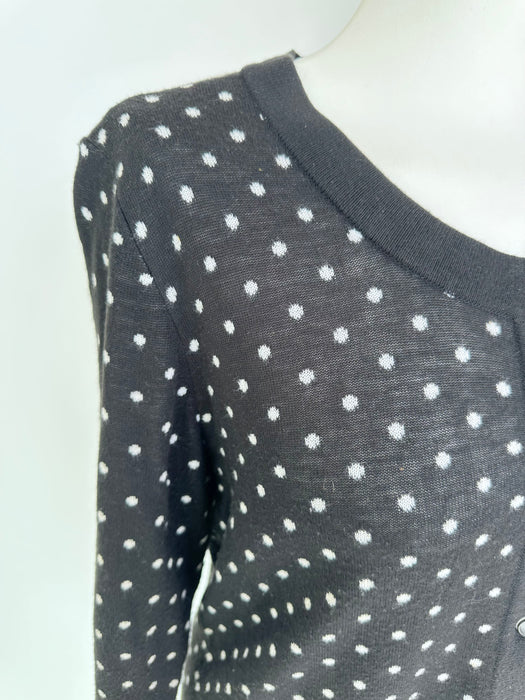 Zwart polkadots vestje