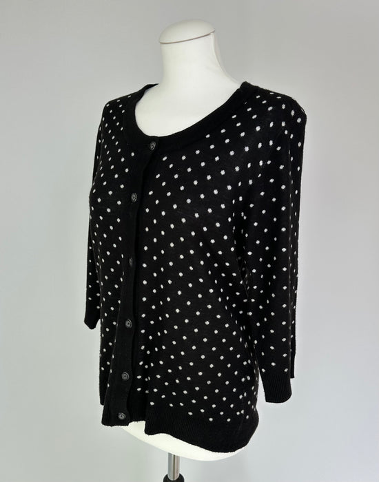 Zwart polkadots vestje