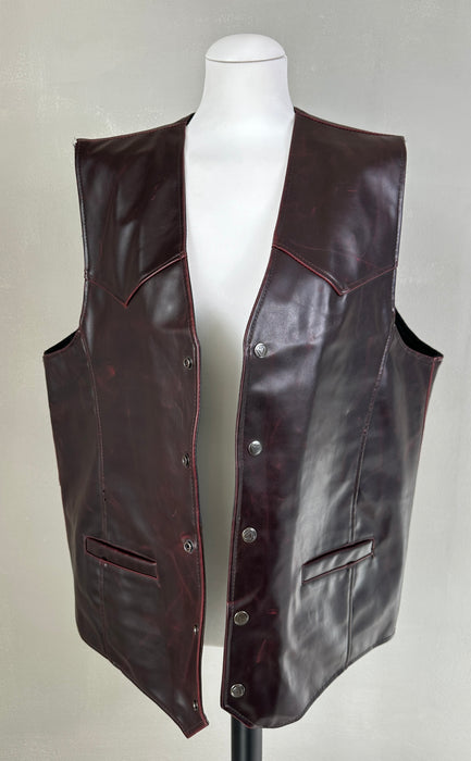 Gilet in wijnrood