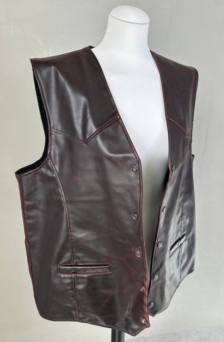 Gilet in wijnrood