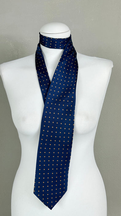 Stopdas in blauw meet motiefje