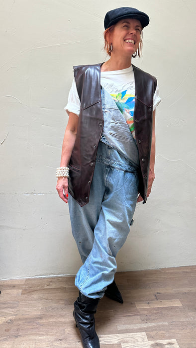 Gilet in wijnrood