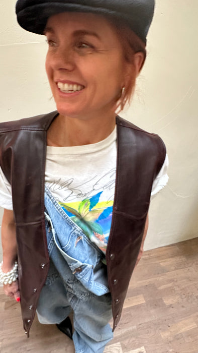 T-shirt met palmbomen opdruk