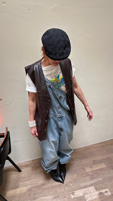 Gilet in wijnrood