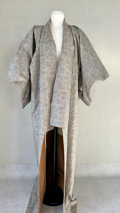 Lange grijze kimono