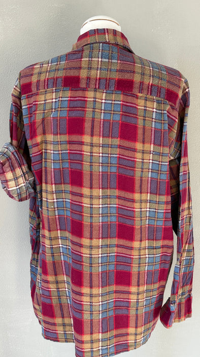 Flanellen ruit blouse