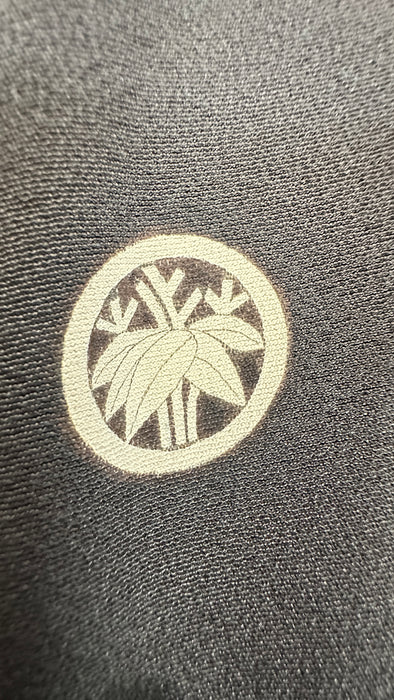 Zwarte lange kimono