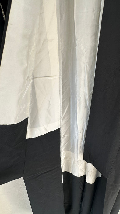 Zwarte lange kimono