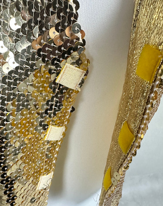 Gouden pailletten gilet