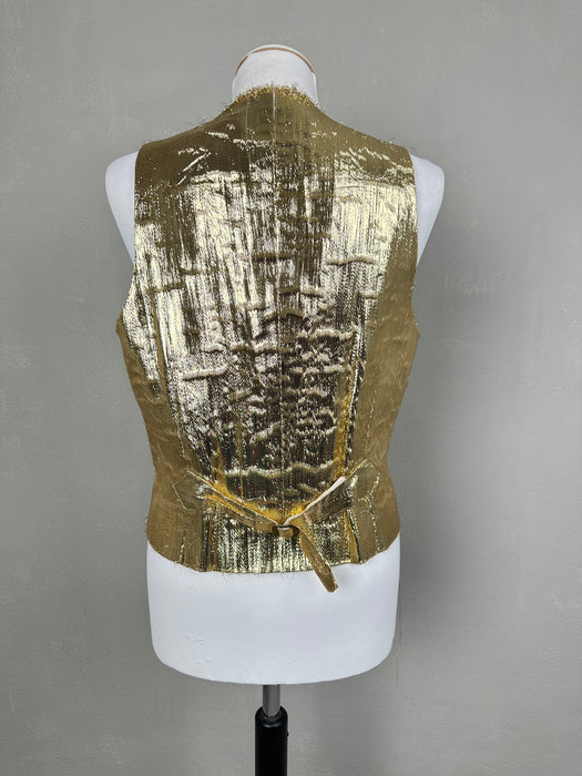 Gouden pailletten gilet