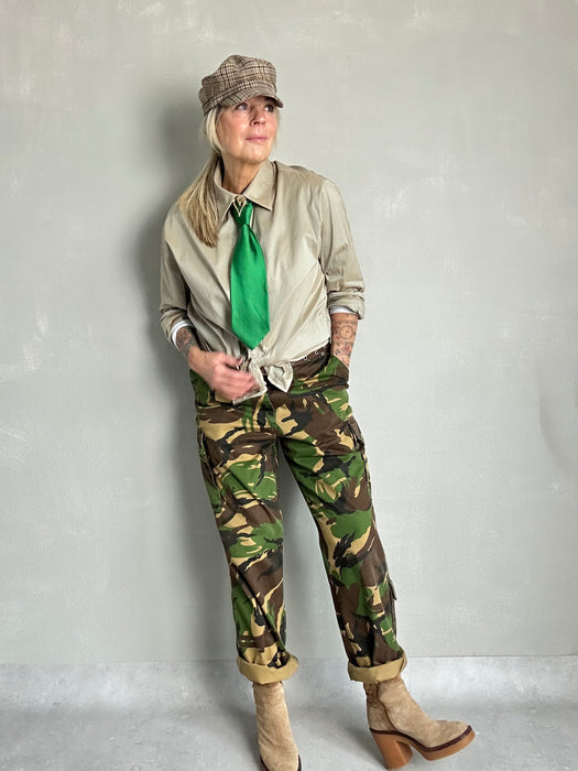 Beige overhemd-blouse van Boss