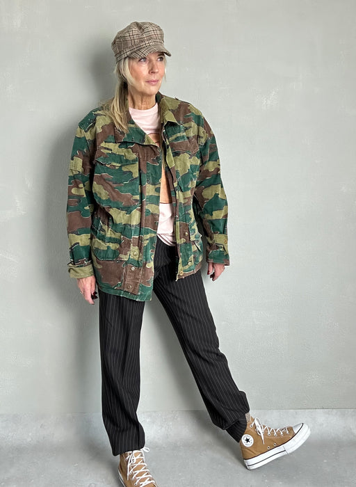 Chocolade bruin krijtstreep