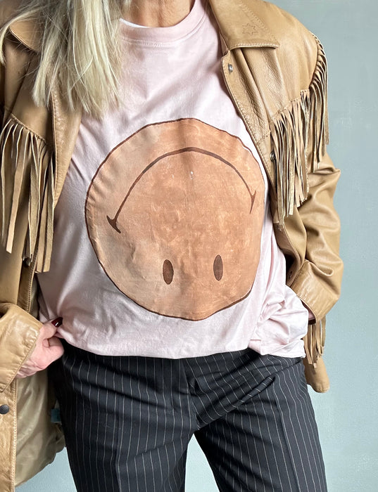 Handbeschilderd Smiley T-shirt