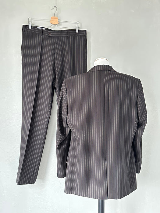 Chocolade bruin krijtstreep