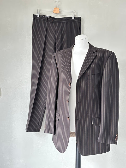 Chocolade bruin krijtstreep