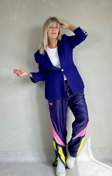 Paarse 80's trainingsbroek Reebok