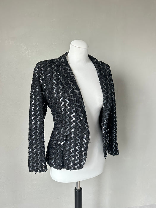 Getailleerd pailletten vest-jasje