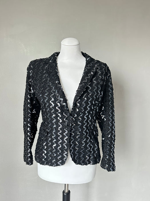 Getailleerd pailletten vest-jasje