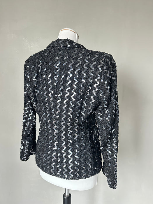 Getailleerd pailletten vest-jasje