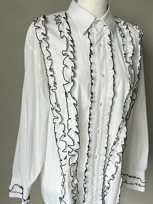 Blouse met roezels