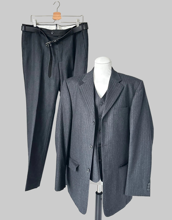 Drie-delig kostuum in antraciet