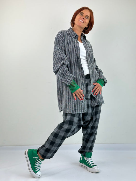 Geruite harem broek