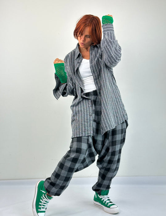Geruite harem broek