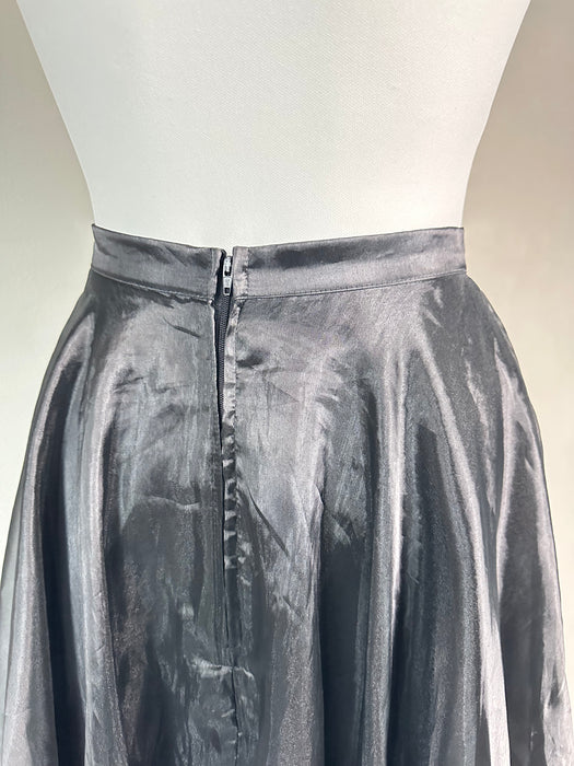 Zwarte transparante maxi rok