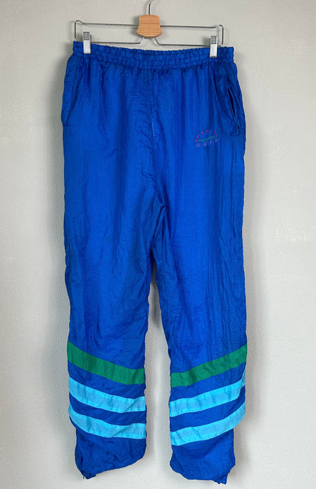 Kobaltblauwe 80's trainingsbroek
