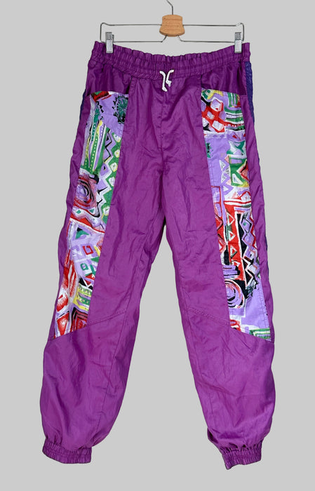 Paarse 80's trainingsbroek
