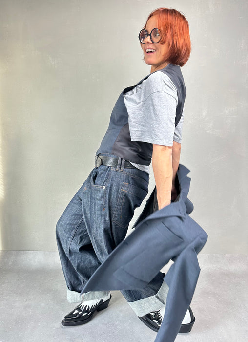 Blauw 2-delig kostuum