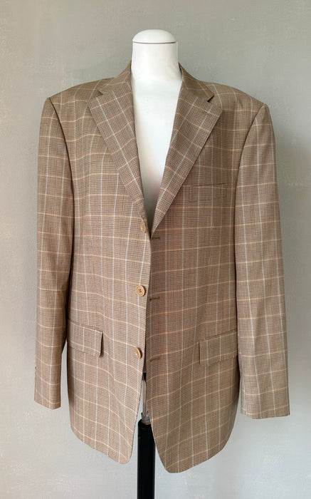 Beige geruit colbert