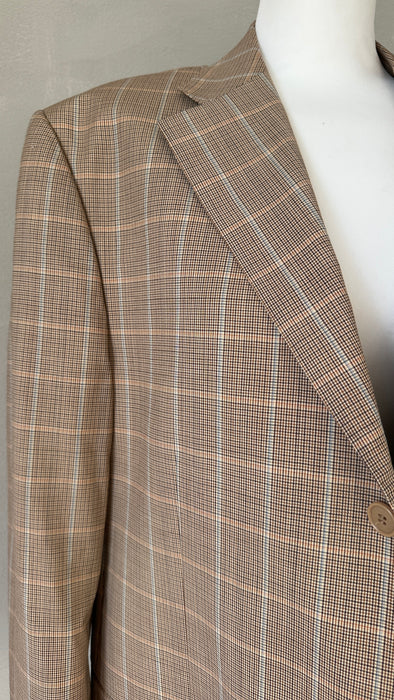 Beige geruit colbert