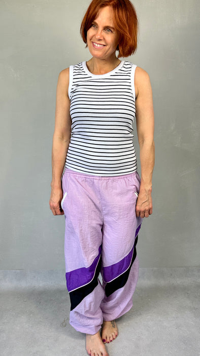 Lila 80's trainingsbroek