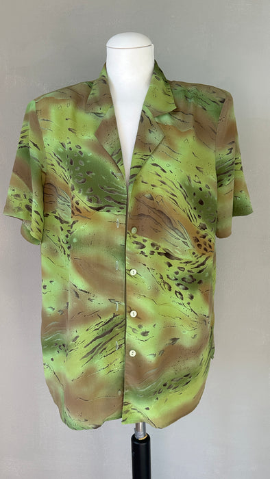 Groene soepele blouse