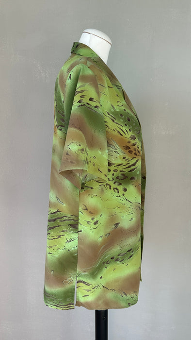 Groene soepele blouse