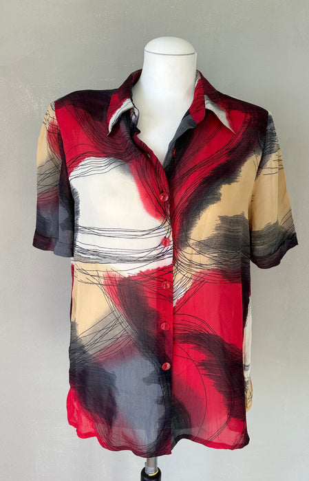 Bloes met retro print