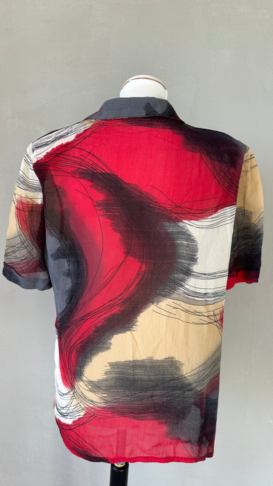 Bloes met retro print