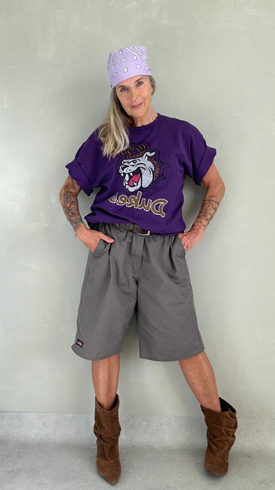 Oversized grijze short