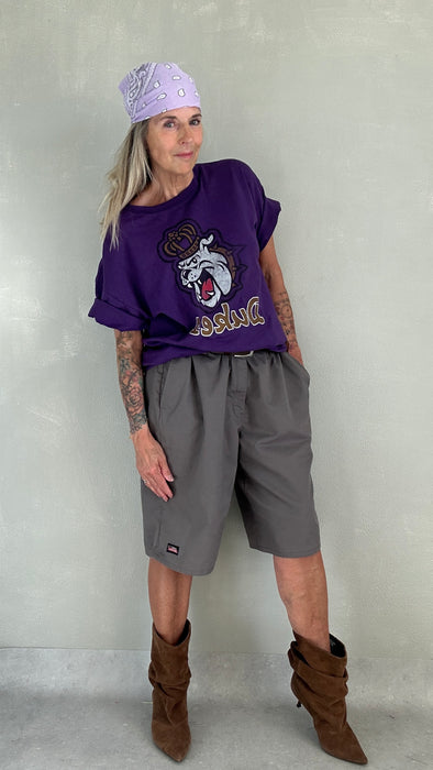 Oversized grijze short